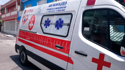 Ambulância para transporte de pacientes